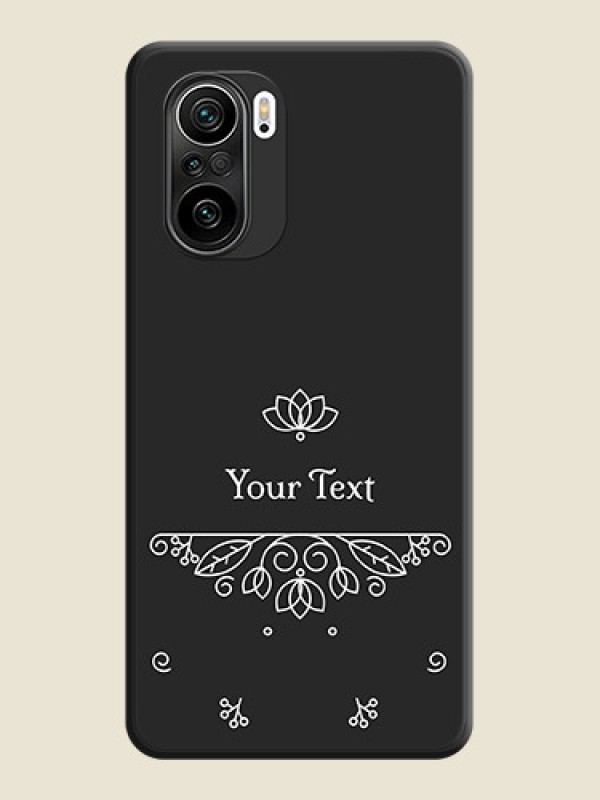 Custom Lotus Garden Custom Text On Space Black Personalized Soft Matte Phone Covers -Xiaomi Mi 11X Pro 5G - alternate view
