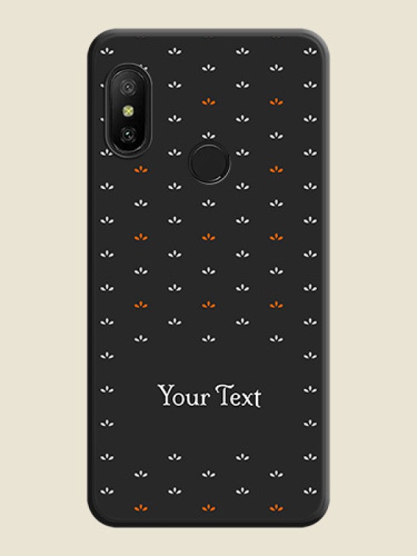 Custom Simple Pattern With Custom Text On Space Black Personalized Soft Matte Phone Covers -Xiaomi Mi A2 Lite - alternate view