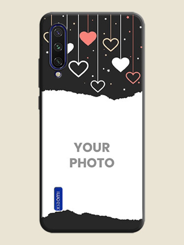 Custom Love Hangings with Splash Wave Picture on Space Black Custom Soft Matte Phone Back Cover - Mi A3 - alternate view