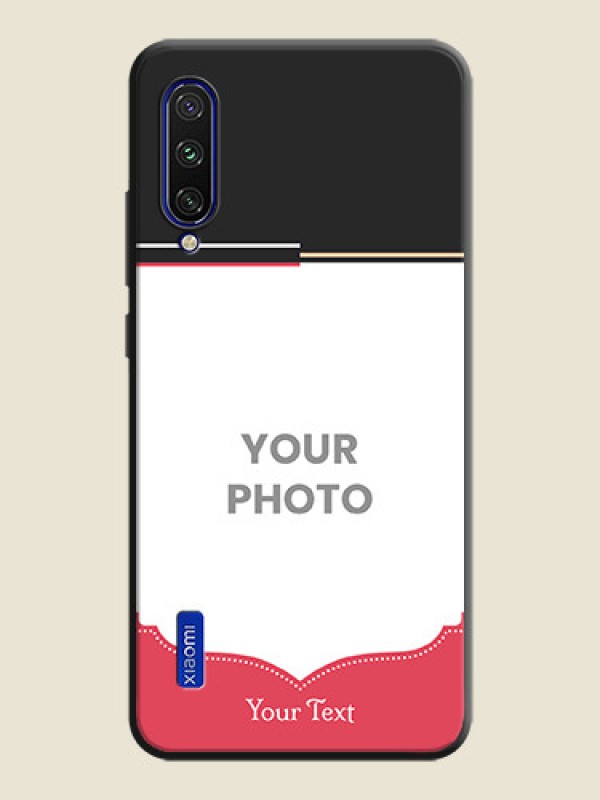 Custom Classic Plain Design with Name - Photo on Space Black Soft Matte Phone Cover - Mi A3 - alternate view