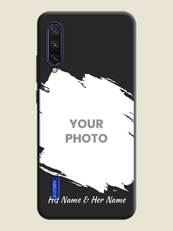 Custom Grunge Brush Strokes - Photo on Space Black Soft Matte Back Cover - Mi A3 - alternate view