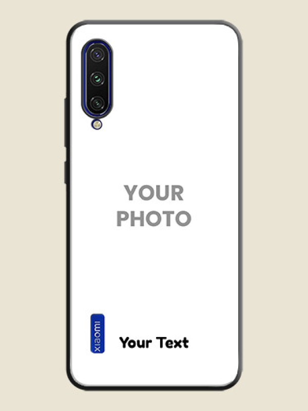Custom Full Single Pic Upload With Text On Space Black Personalized Soft Matte Phone Covers -Xiaomi Mi A3 - alternate view