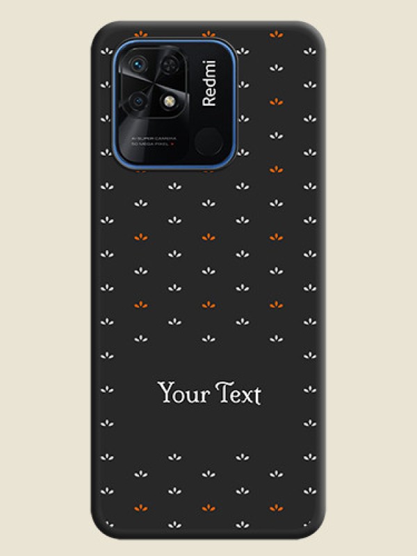 Custom Simple Pattern With Custom Text On Space Black Personalized Soft Matte Phone Covers -Xiaomi Redmi 10 Power - alternate view