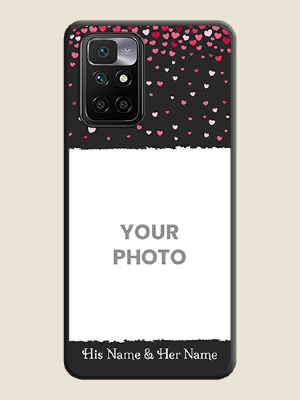 Custom Fall in Love with Your Partner  on Photo on Space Black Soft Matte Phone Cover - Redmi 10 Prime 2020 - alternate view