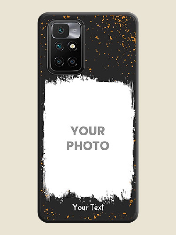 Custom Spray Free Design on Photo on Space Black Soft Matte Phone Cover - Redmi 10 Prime 2020 - alternate view