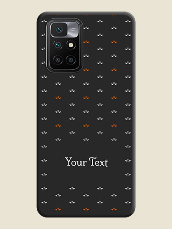 Custom Simple Pattern With Custom Text On Space Black Personalized Soft Matte Phone Covers -Xiaomi Redmi 10 Prime - alternate view