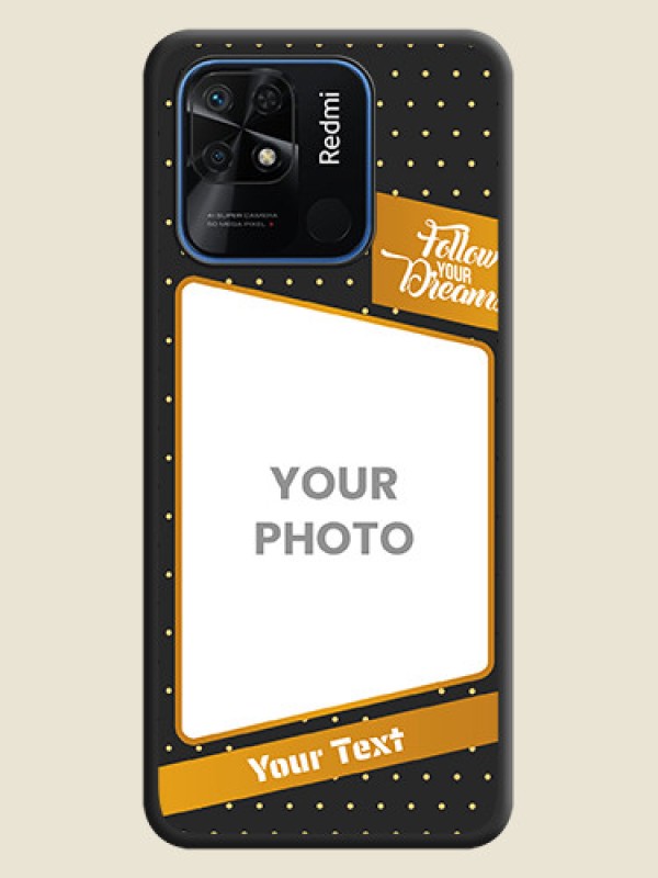 Custom Follow Your Dreams with White Dots on Space Black Custom Soft Matte Phone Cases - Redmi 10 - alternate view
