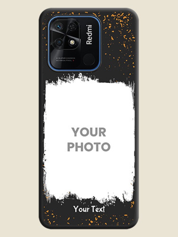 Custom Spray Free Design on Photo on Space Black Soft Matte Phone Cover - Redmi 10 - alternate view