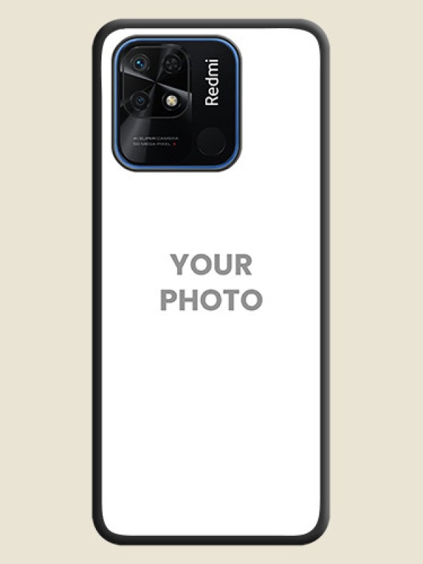 Custom Full Single Pic Upload On Space Black Personalized Soft Matte Phone Covers -Xiaomi Redmi 10 - alternate view