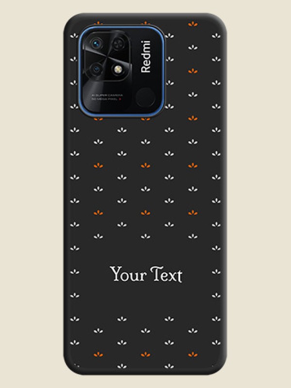 Custom Simple Pattern With Custom Text On Space Black Personalized Soft Matte Phone Covers -Xiaomi Redmi 10 - alternate view