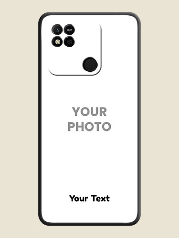 Custom Full Single Pic Upload With Text On Space Black Personalized Soft Matte Phone Covers -Xiaomi Redmi 10A - alternate view