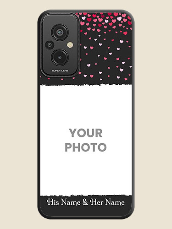 Custom Fall in Love with Your Partner  on Photo on Space Black Soft Matte Phone Cover - Xiaomi Redmi 11 Prime 4G - alternate view