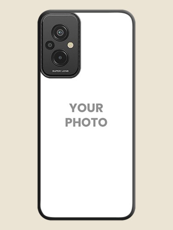 Custom Full Single Pic Upload On Space Black Personalized Soft Matte Phone Covers -Xiaomi Redmi 11 Prime 4G - alternate view