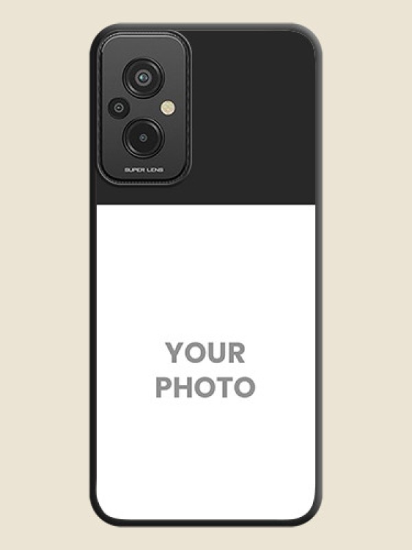 Custom Image Upload With Space Black Color On Custom Soft Matte Mobile Back Cover - Xiaomi Redmi 11 Prime 4G - alternate view