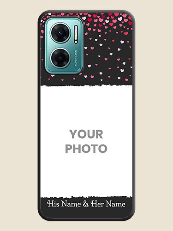 Custom Fall in Love with Your Partner  on Photo on Space Black Soft Matte Phone Cover - Xiaomi Redmi 11 Prime 5G - alternate view