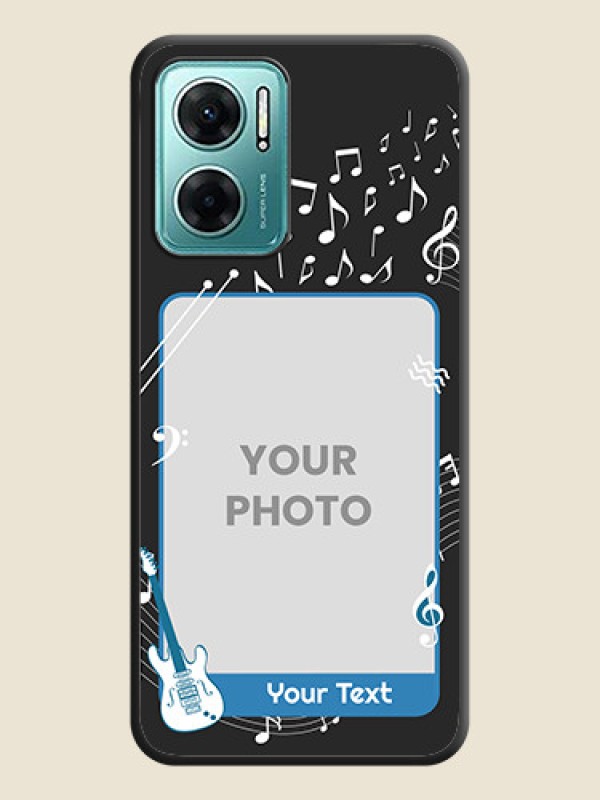 Custom Musical Theme Design with Text on Photo on Space Black Soft Matte Mobile Case - Xiaomi Redmi 11 Prime 5G - alternate view