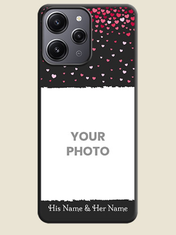 Custom Fall in Love with Your Partner - Photo on Space Black Soft Matte Phone Cover - Redmi 12 4G - alternate view