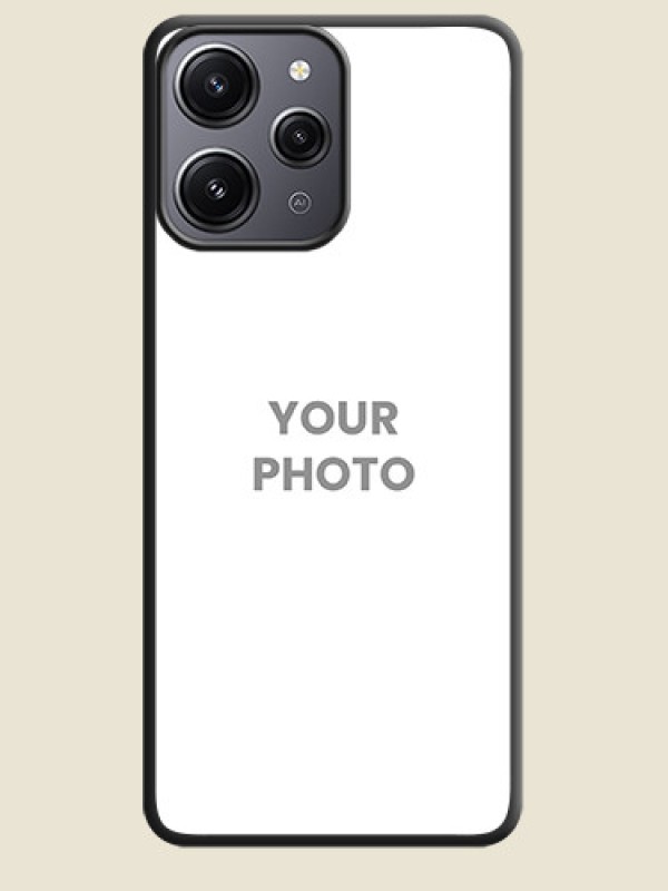 Custom Full Single Pic Upload On Space Black Personalized Soft Matte Phone Covers - Redmi 12 4G - alternate view