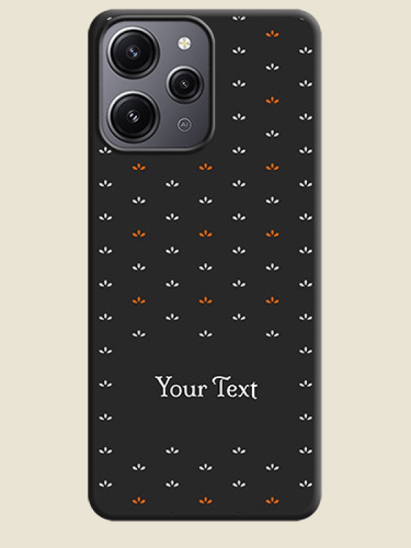 Custom Simple Pattern With Custom Text On Space Black Personalized Soft Matte Phone Covers - Redmi 12 4G - alternate view