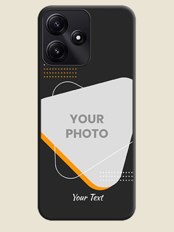 Custom Yellow Triangle - Photo on Space Black Soft Matte Phone Cover - Redmi 12 5G - alternate view