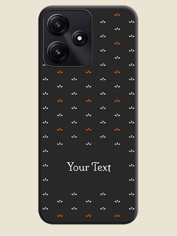 Custom Simple Pattern With Custom Text On Space Black Personalized Soft Matte Phone Covers - Redmi 12 5G - alternate view