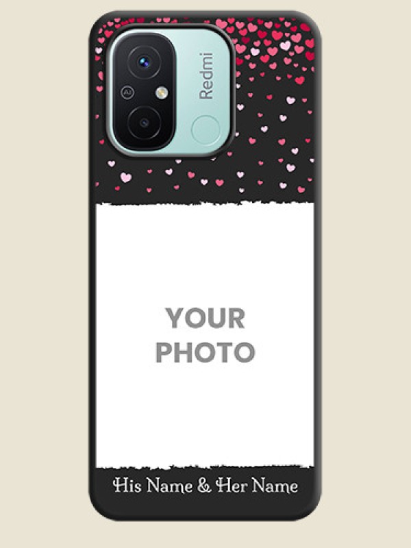 Custom Fall in Love with Your Partner  on Photo on Space Black Soft Matte Phone Cover - Redmi 12c - alternate view