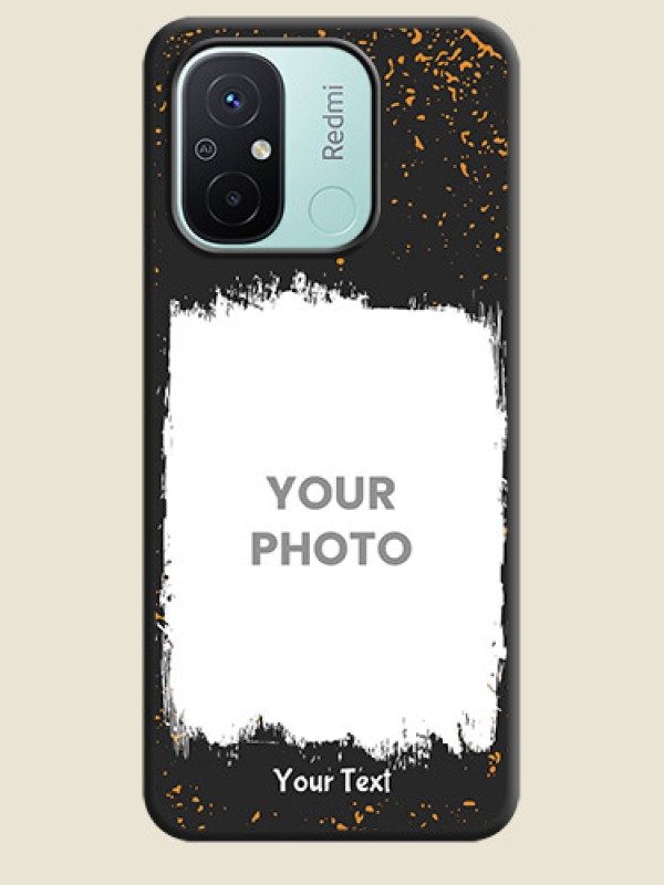 Custom Spray Free Design on Photo on Space Black Soft Matte Phone Cover - Redmi 12c - alternate view