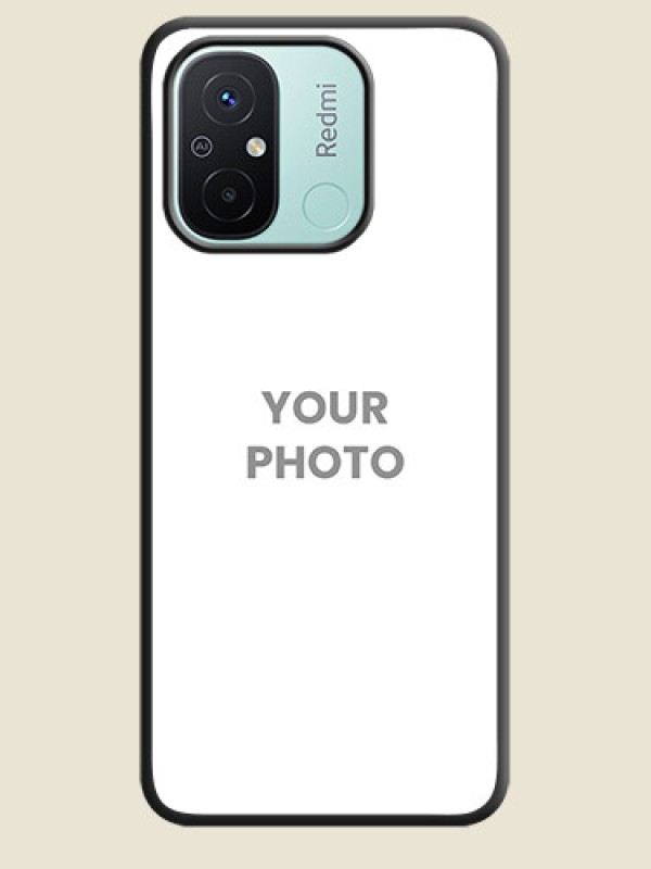 Custom Full Single Pic Upload On Space Black Personalized Soft Matte Phone Covers -Xiaomi Redmi 12C - alternate view