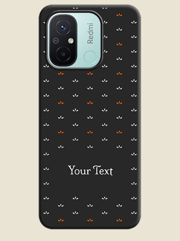 Custom Simple Pattern With Custom Text On Space Black Personalized Soft Matte Phone Covers -Xiaomi Redmi 12C - alternate view