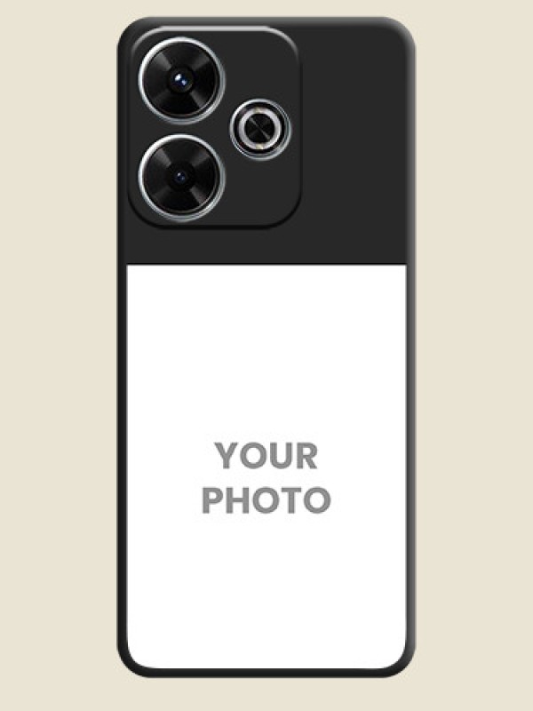 Custom Image Upload With Space Black Color On Custom Soft Matte Mobile Back Cover - Xiaomi Redmi 13 5G - alternate view