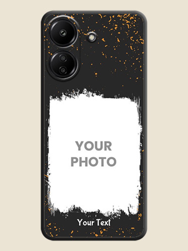 Custom Spray Free Design on Photo On Space Black Custom Soft Matte Mobile Back Cover - Redmi 13C 4G - alternate view