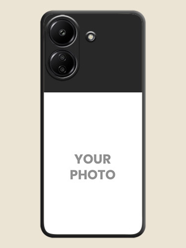 Custom Image Upload With Space Black Color On Custom Soft Matte Mobile Back Cover - Xiaomi Redmi 13C 4G - alternate view