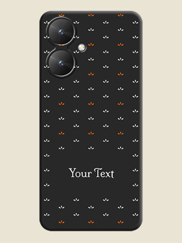 Custom Simple Pattern With Custom Text On Space Black Custom Soft Matte Mobile Back Cover - Redmi 13C 5G - alternate view