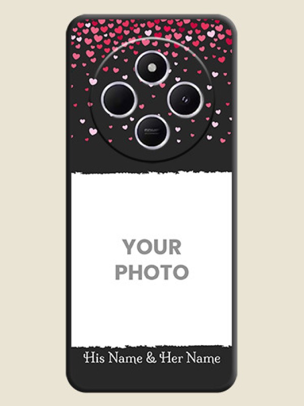 Custom Fall in Love with Your Partner on Photo On Space Black Custom Soft Matte Mobile Back Cover - Redmi 14c 5G - alternate view
