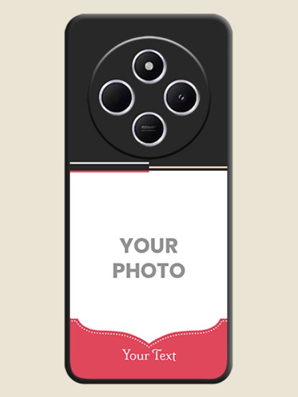 Custom Classic Plain Design with Name On Space Black Custom Soft Matte Mobile Back Cover - Redmi 14c 5G - alternate view