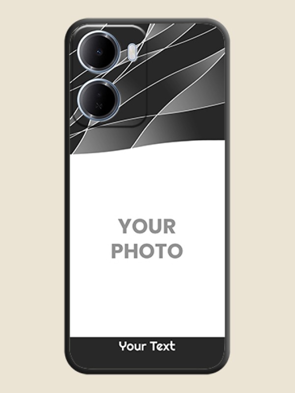 Custom Mixed Wave Lines on Photo On Space Black Custom Soft Matte Mobile Back Cover - Xiaomi Redmi 15A 5G - alternate view