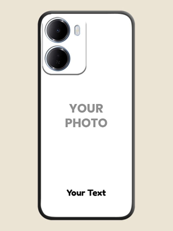 Custom Full Single Pic Upload With Text On Space Black Custom Soft Matte Mobile Back Cover - Xiaomi Redmi 15A 5G - alternate view