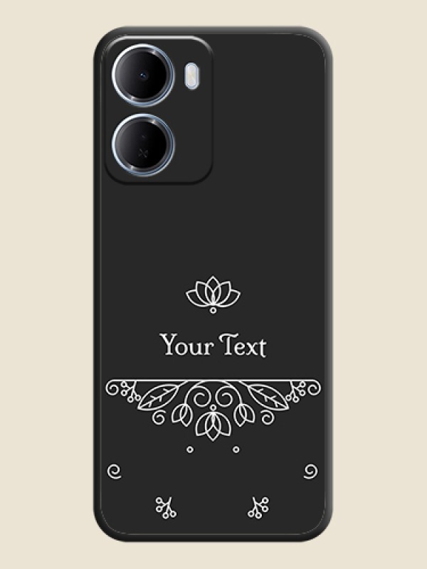 Custom Lotus Garden Custom Text On Space Black Custom Soft Matte Mobile Back Cover - Xiaomi Redmi 15A 5G - alternate view
