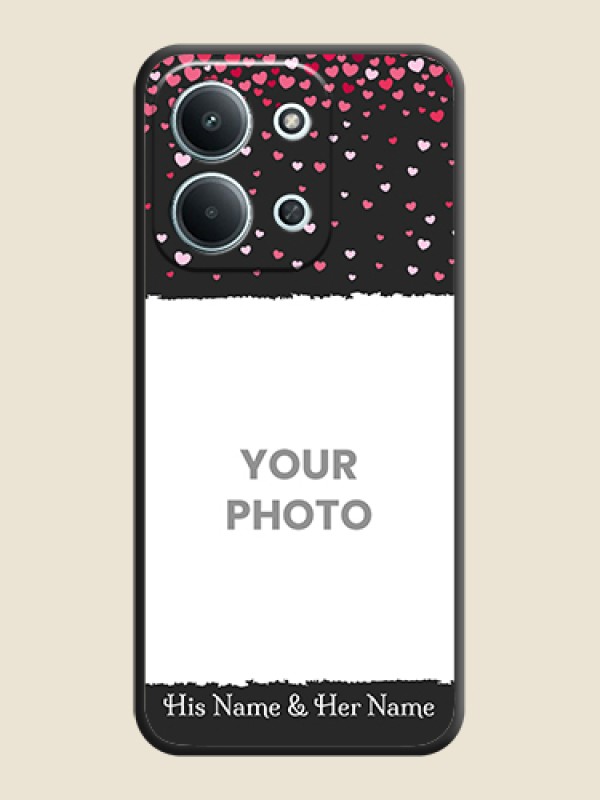 Custom Fall in Love with Your Partner on Photo On Space Black Custom Soft Matte Mobile Back Cover - Xiaomi Redmi 15C 5G - alternate view