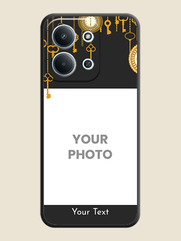 Custom Decorative Design with Text On Space Black Custom Soft Matte Mobile Back Cover - Xiaomi Redmi 15C 5G - alternate view