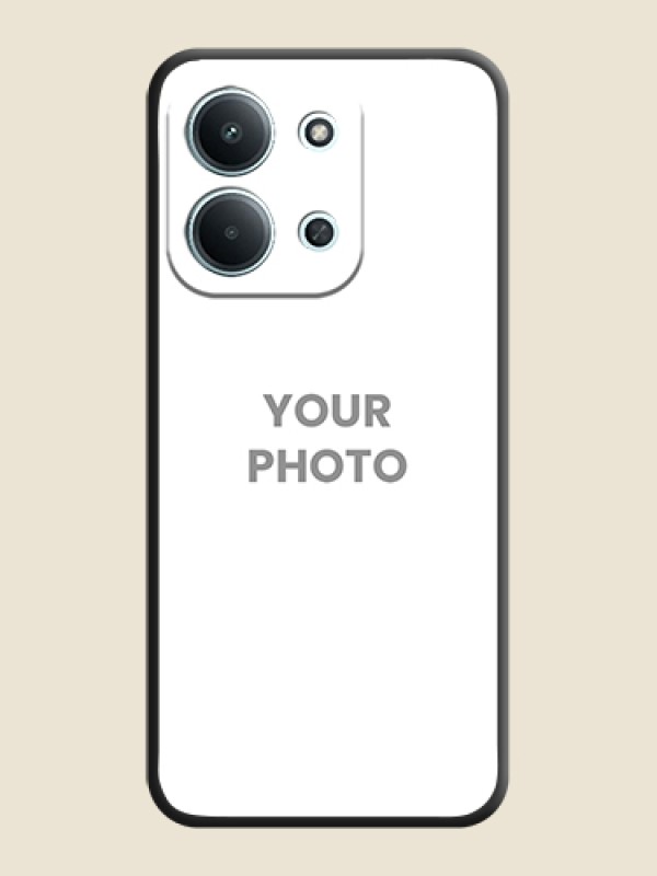 Custom Full Single Pic Upload On Space Black Custom Soft Matte Mobile Back Cover - Xiaomi Redmi 15C 5G - alternate view