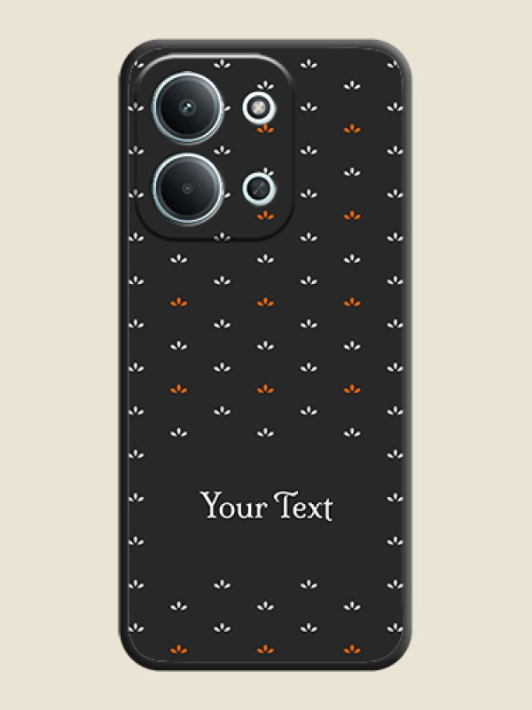 Custom Simple Pattern With Custom Text On Space Black Custom Soft Matte Mobile Back Cover - Xiaomi Redmi 15C 5G - alternate view