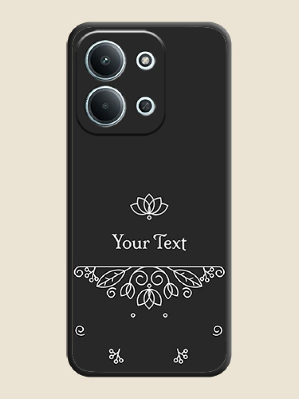 Custom Lotus Garden Custom Text On Space Black Custom Soft Matte Mobile Back Cover - Xiaomi Redmi 15C 5G - alternate view