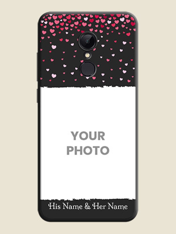 Custom Fall in Love with Your Partner  - Photo on Space Black Soft Matte Phone Cover - Redmi 5 - alternate view