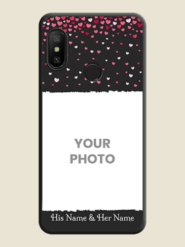 Custom Fall in Love with Your Partner  on Photo on Space Black Soft Matte Phone Cover - Redmi 6 Pro - alternate view