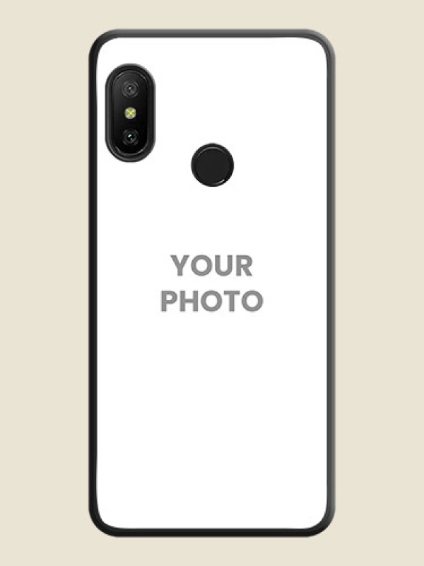 Custom Full Single Pic Upload On Space Black Personalized Soft Matte Phone Covers -Xiaomi Redmi 6 Pro - alternate view