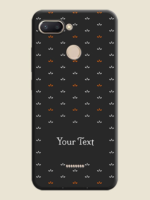 Custom Simple Pattern With Custom Text On Space Black Personalized Soft Matte Phone Covers -Xiaomi Redmi 6 - alternate view