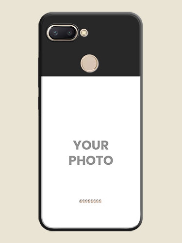 Custom Image Upload With Space Black Color On Custom Soft Matte Mobile Back Cover - Xiaomi Redmi 6 - alternate view