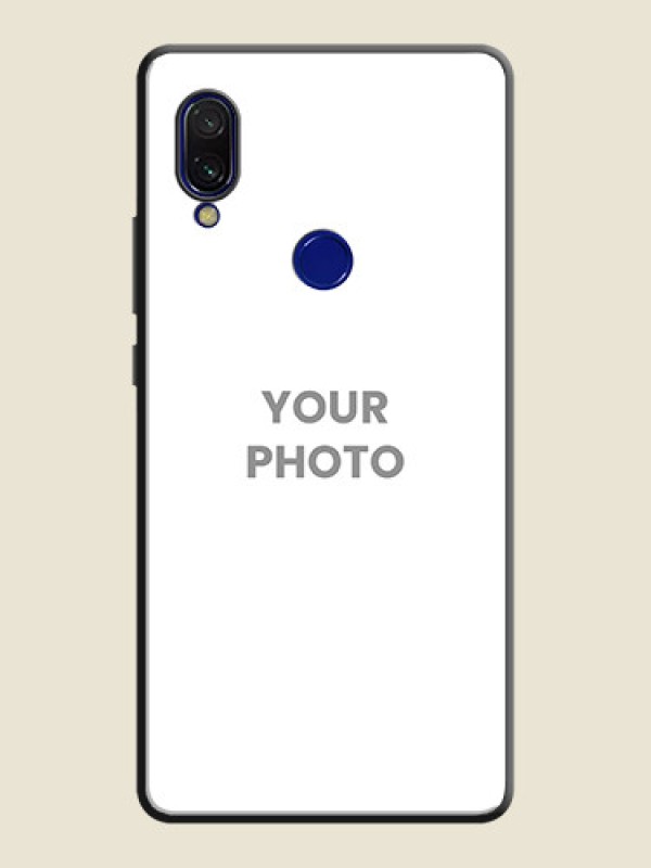 Custom Full Single Pic Upload On Space Black Personalized Soft Matte Phone Covers -Xiaomi Redmi 7 - alternate view