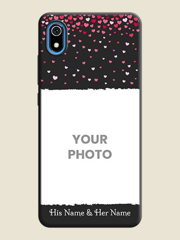 Custom Fall in Love with Your Partner  - Photo on Space Black Soft Matte Phone Cover - Redmi 7A - alternate view